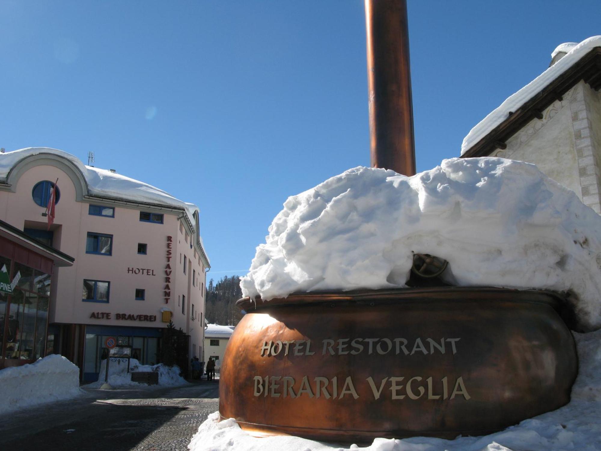 Hotel Restaurant Alte Brauerei Celerina/Schlarigna Bagian luar foto