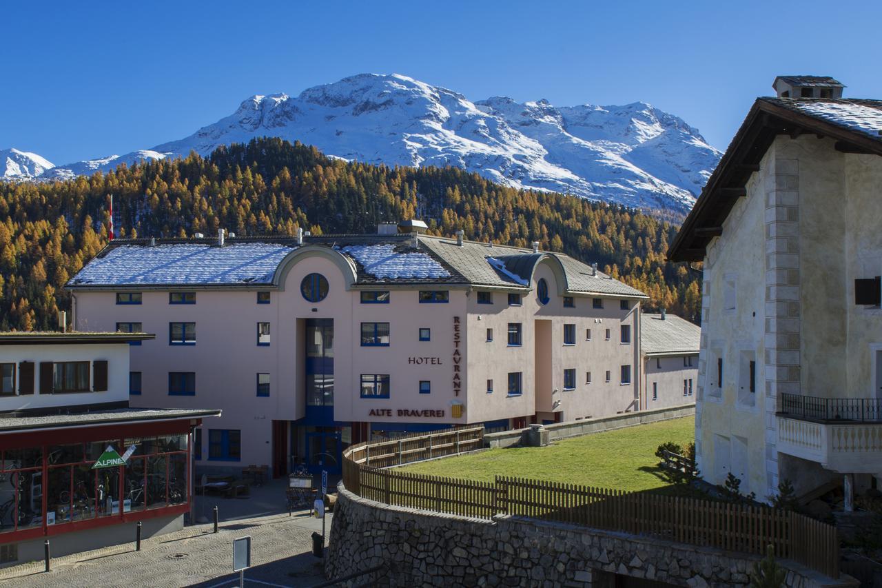 Hotel Restaurant Alte Brauerei Celerina/Schlarigna Bagian luar foto